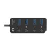 Onten OTN-5301 4-Port USB 3.0 Hub with Switch