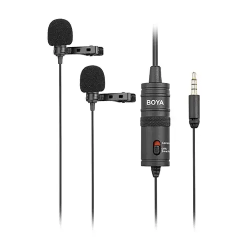 Boya BY-M1DM Dual Omni Directional Lavalier Microphone Boya BY-M1DM Dual Omni Directional Lavalier Microphone