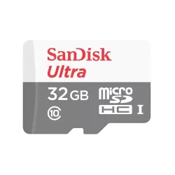 SanDisk Ultra 32GB Class-10 100mbps Micro SDHC UHS-I Memory Card (SDSQUNR-032G-GN3MN)
