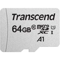 Transcend 64GB MicroSDXC/SDHC 300S Class 10 Memory Card (TS64GUSD300S)