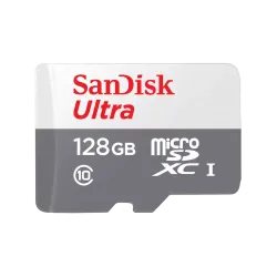 SanDisk Ultra 128GB Class-10 100mbps Micro SDXC UHS-I Memory Card (SDSQUNR-128G-GN6MN)