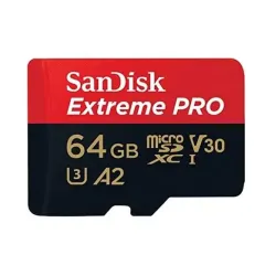 SanDisk Extreme PRO 64GB 200mbps microSDXC UHS-I Memory Card with Adapter (SDSQXCU-064G-GN6MA)