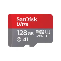 SanDisk Ultra 128GB MicroSDXC UHS-I Memory Card (SDSQUAB-128G-GN6MN)