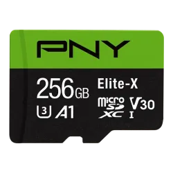 PNY Elite-X 256GB Class 10 U3 V30 microSDXC Memory Card