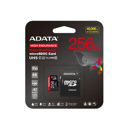 ADATA High-Endurance 256GB UHS-I Class 10 microSDXC Memory Card