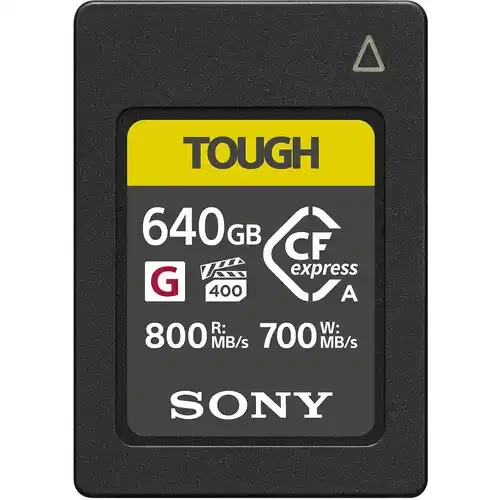 Sony CFexpress Type A TOUGH 640GB Memory Card Sony CFexpress Type A TOUGH 640GB Memory Card