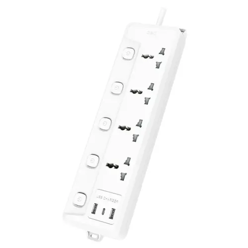 Deli CT711 4 Port 2 Meter Power Strip