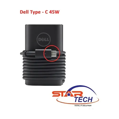 Laptop Power Charger Adapter 45W USB-Type-C for Dell Laptop Power Charger Adapter 45W USB-Type-C for Dell