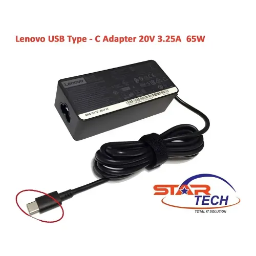 Laptop Power Charger Adapter 65W Type-C for Lenovo Laptop Power Charger Adapter 65W Type-C for Lenovo
